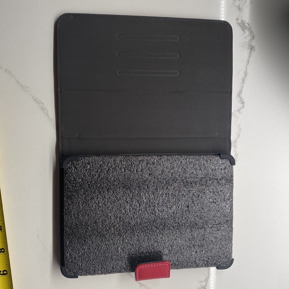 3/$10 Belkin iPad mini red striped cover with stand - Picture 6 of 7